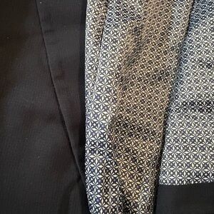 Black Blazer with Geometric Lining